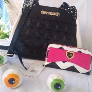 NWT Betsy Johnson bag and wallet